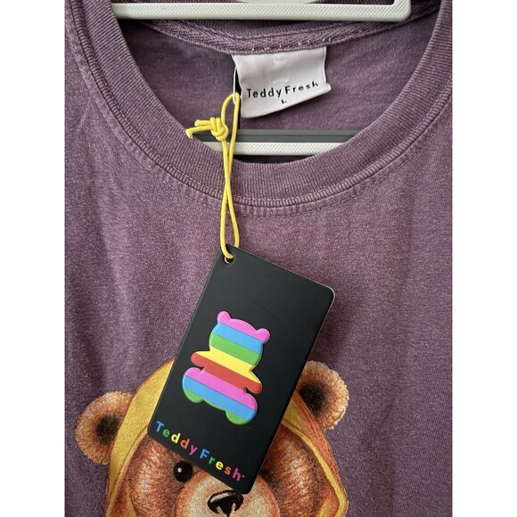 Teddy Fresh 2020 IS OVER AND MY LIFE STILL SUCKS Long Sleeve Purple Size Large - Picture 3 of 4